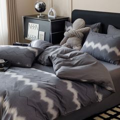 4Pcs Cotton 40s 130*70 gram/inch | Cotton Digital Printing Cover BedSet | ID COTTON4PCS025COLOR009