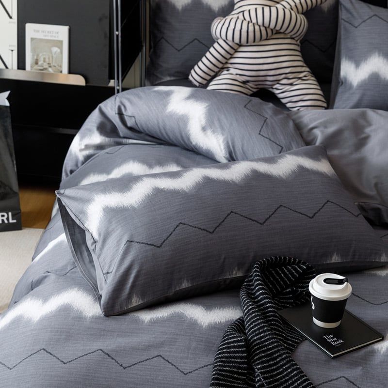 4Pcs Cotton 40s 130*70 gram/inch | Cotton Digital Printing Cover BedSet | ID COTTON4PCS025COLOR009