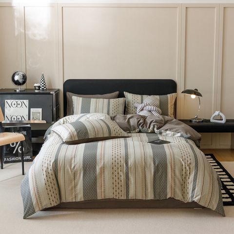 4Pcs Cotton 40s 130*70 gram/inch | Cotton Digital Printing Cover BedSet | ID COTTON4PCS025COLOR010