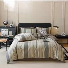 4Pcs Cotton 40s 130*70 gram/inch | Cotton Digital Printing Cover BedSet | ID COTTON4PCS025COLOR010