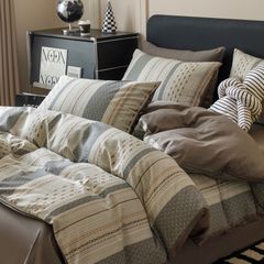 4Pcs Cotton 40s 130*70 gram/inch | Cotton Digital Printing Cover BedSet | ID COTTON4PCS025COLOR010