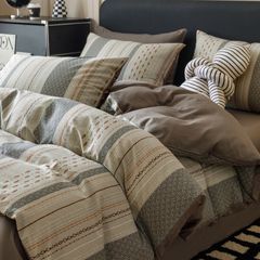 4Pcs Cotton 40s 130*70 gram/inch | Cotton Digital Printing Cover BedSet | ID COTTON4PCS025COLOR010