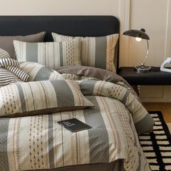 4Pcs Cotton 40s 130*70 gram/inch | Cotton Digital Printing Cover BedSet | ID COTTON4PCS025COLOR010