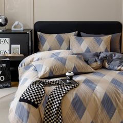 4Pcs Cotton 40s 130*70 gram/inch | Cotton Digital Printing Cover BedSet | ID COTTON4PCS025COLOR014