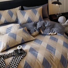 4Pcs Cotton 40s 130*70 gram/inch | Cotton Digital Printing Cover BedSet | ID COTTON4PCS025COLOR014