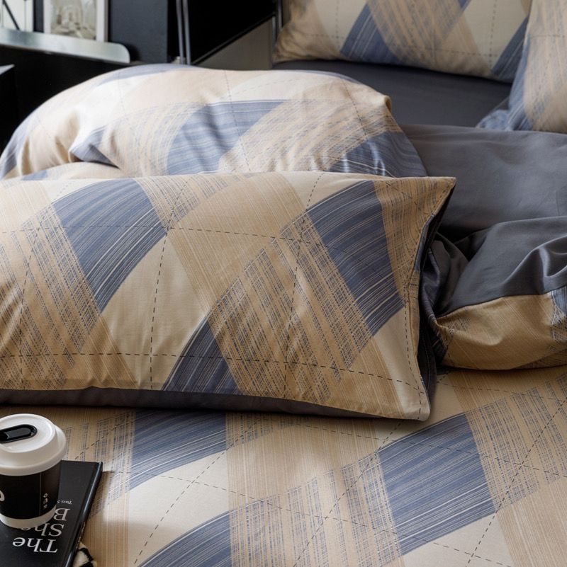 4Pcs Cotton 40s 130*70 gram/inch | Cotton Digital Printing Cover BedSet | ID COTTON4PCS025COLOR014