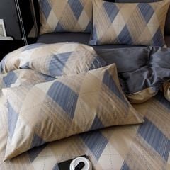 4Pcs Cotton 40s 130*70 gram/inch | Cotton Digital Printing Cover BedSet | ID COTTON4PCS025COLOR014