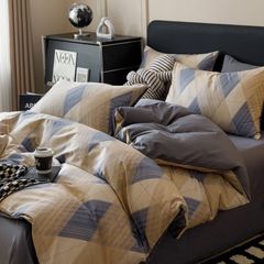 4Pcs Cotton 40s 130*70 gram/inch | Cotton Digital Printing Cover BedSet | ID COTTON4PCS025COLOR014