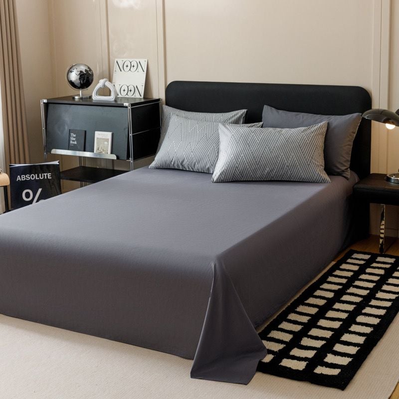 4Pcs Cotton 40s 130*70 gram/inch | Cotton Digital Printing Cover BedSet | ID COTTON4PCS025COLOR013