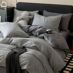 4Pcs Cotton 40s 130*70 gram/inch | Cotton Digital Printing Cover BedSet | ID COTTON4PCS025COLOR013