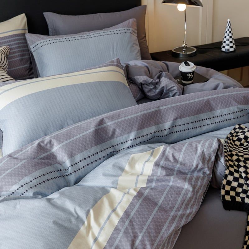 4Pcs Cotton 40s 130*70 gram/inch | Cotton Digital Printing Cover BedSet | ID COTTON4PCS025COLOR012