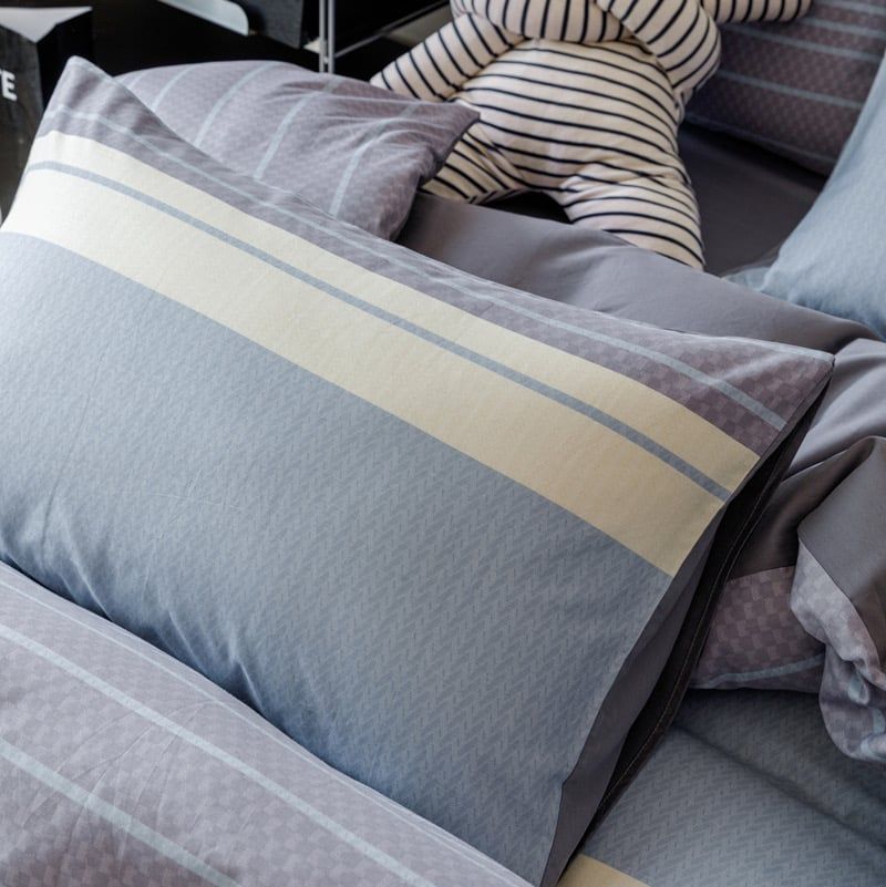 4Pcs Cotton 40s 130*70 gram/inch | Cotton Digital Printing Cover BedSet | ID COTTON4PCS025COLOR012