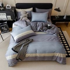 4Pcs Cotton 40s 130*70 gram/inch | Cotton Digital Printing Cover BedSet | ID COTTON4PCS025COLOR012