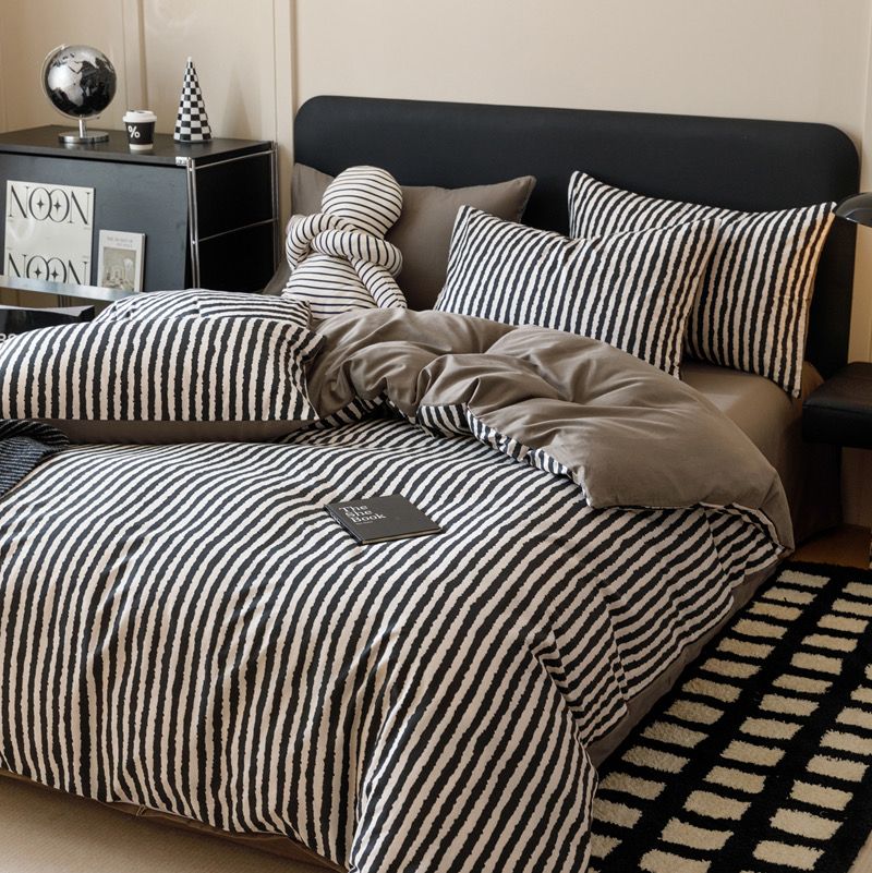 4Pcs Cotton 40s 130*70 gram/inch | Cotton Digital Printing Cover BedSet | ID COTTON4PCS025COLOR007