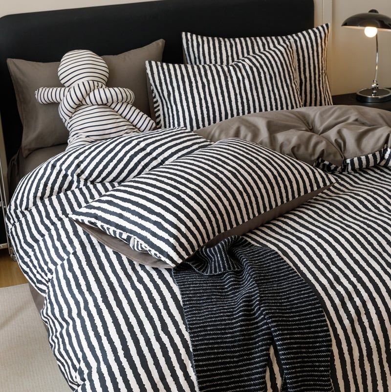 4Pcs Cotton 40s 130*70 gram/inch | Cotton Digital Printing Cover BedSet | ID COTTON4PCS025COLOR007