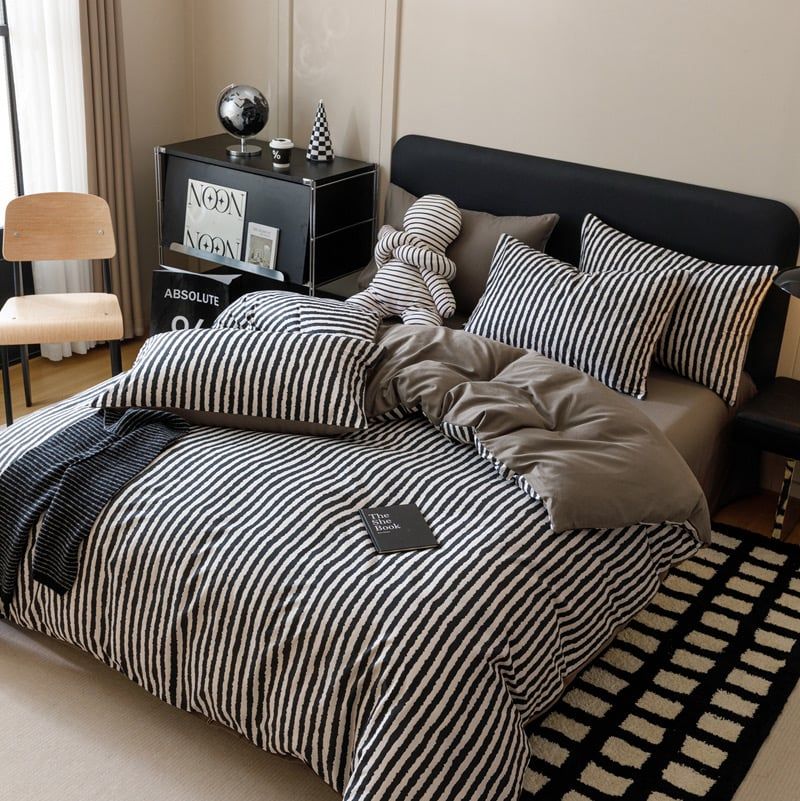 4Pcs Cotton 40s 130*70 gram/inch | Cotton Digital Printing Cover BedSet | ID COTTON4PCS025COLOR007