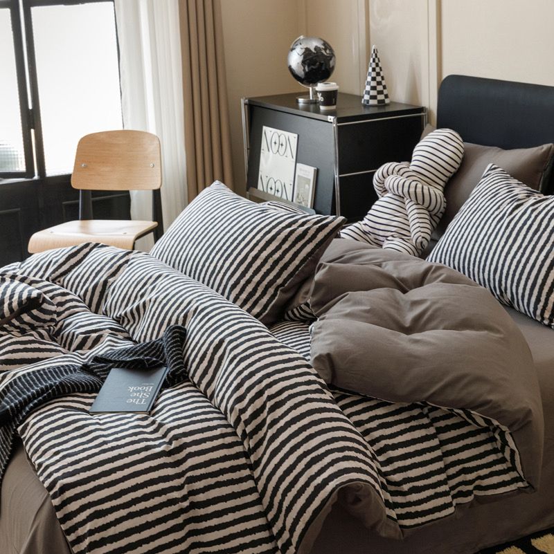 4Pcs Cotton 40s 130*70 gram/inch | Cotton Digital Printing Cover BedSet | ID COTTON4PCS025COLOR007