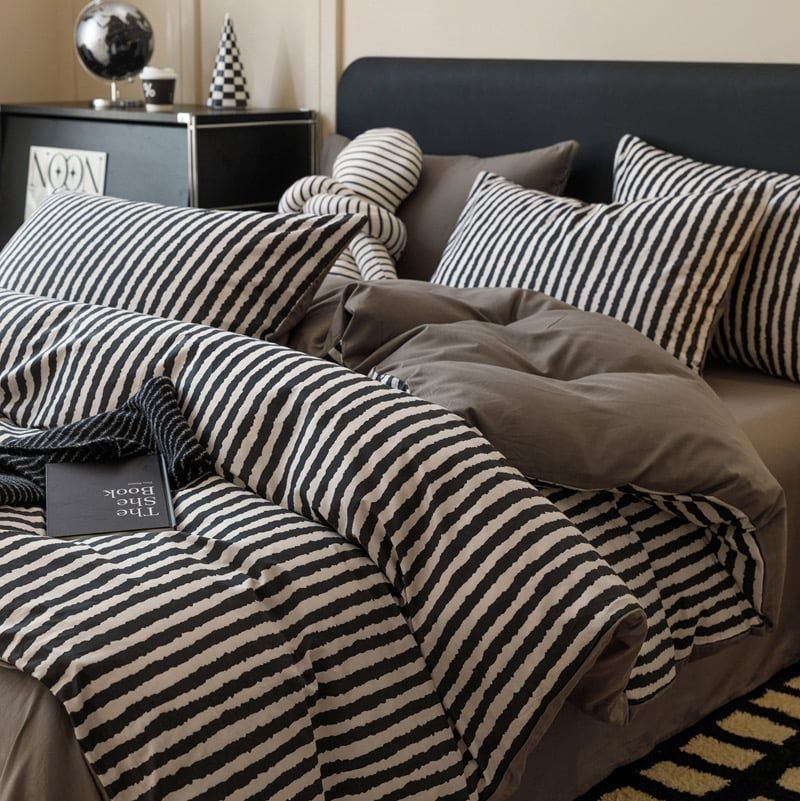 4Pcs Cotton 40s 130*70 gram/inch | Cotton Digital Printing Cover BedSet | ID COTTON4PCS025COLOR007