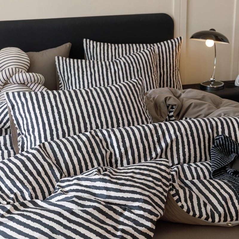 4Pcs Cotton 40s 130*70 gram/inch | Cotton Digital Printing Cover BedSet | ID COTTON4PCS025COLOR007