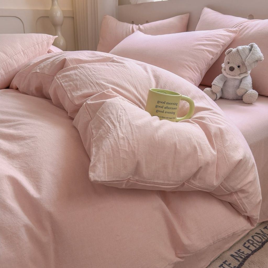 4Pcs Cotton Linen Japan | Set Cotton Đũi Nhật 4 Món Tiêu Chuẩn | ID 4PCSMUJPCLINENID12