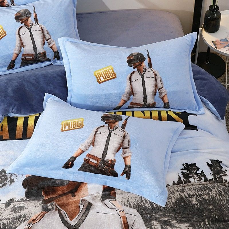 Set 4 Món Nỉ Nhung 200gr hình in 3D PUBG