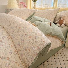 4Pcs PreCloud Linen | Set Đũi Xu Kem Style trẻ trung hiện đại | ID 4PCSPRECLOUD27