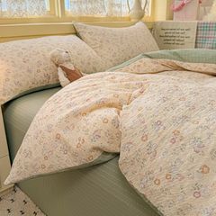 4Pcs PreCloud Linen | Set Đũi Xu Kem Style trẻ trung hiện đại | ID 4PCSPRECLOUD27
