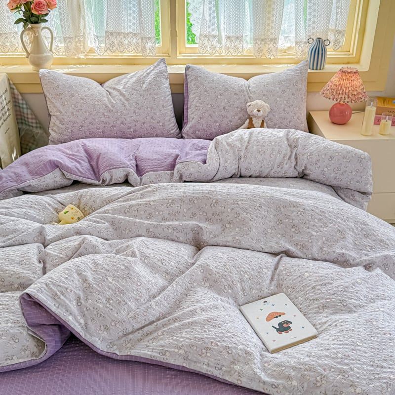 4Pcs PreCloud Linen | Set Đũi Xu Kem Style trẻ trung hiện đại | ID 4PCSPRECLOUD28