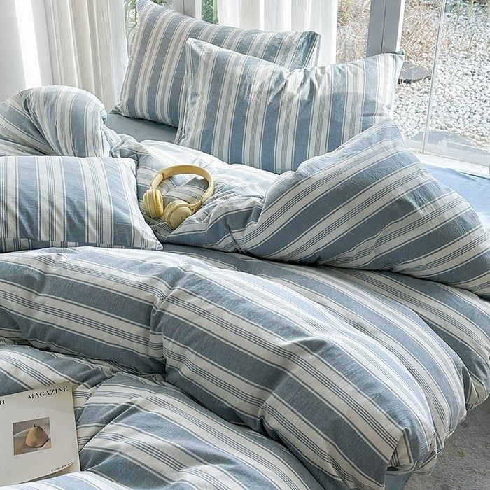 4Pcs Cotton Linen Japan | Set Cotton Đũi Nhật 4 Món Tiêu Chuẩn | ID 4PCSMUJPCLINENID03