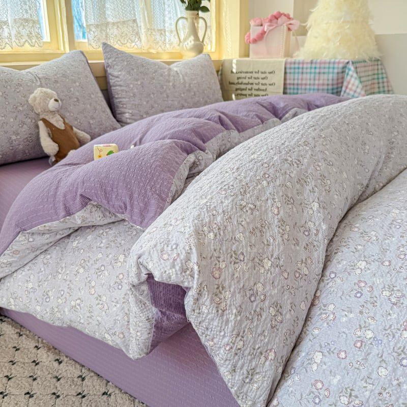 4Pcs PreCloud Linen | Set Đũi Xu Kem Style trẻ trung hiện đại | ID 4PCSPRECLOUD28