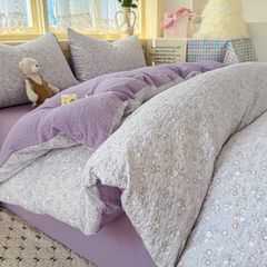 4Pcs PreCloud Linen | Set Đũi Xu Kem Style trẻ trung hiện đại | ID 4PCSPRECLOUD28