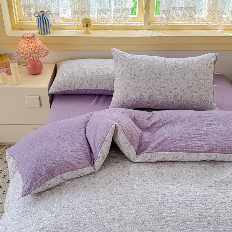 4Pcs PreCloud Linen | Set Đũi Xu Kem Style trẻ trung hiện đại | ID 4PCSPRECLOUD28
