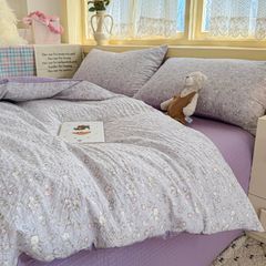 4Pcs PreCloud Linen | Set Đũi Xu Kem Style trẻ trung hiện đại | ID 4PCSPRECLOUD28