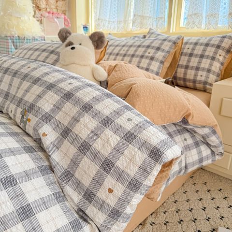 4Pcs PreCloud Linen | Set Đũi Xu Kem Style trẻ trung hiện đại | ID 4PCSPRECLOUD29