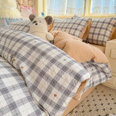 4Pcs PreCloud Linen | Set Đũi Xu Kem Style trẻ trung hiện đại | ID 4PCSPRECLOUD29