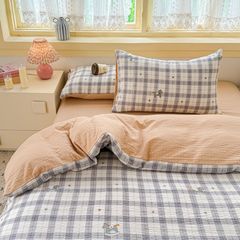 4Pcs PreCloud Linen | Set Đũi Xu Kem Style trẻ trung hiện đại | ID 4PCSPRECLOUD29