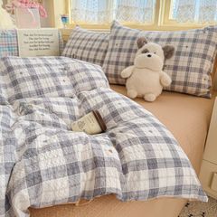 4Pcs PreCloud Linen | Set Đũi Xu Kem Style trẻ trung hiện đại | ID 4PCSPRECLOUD29