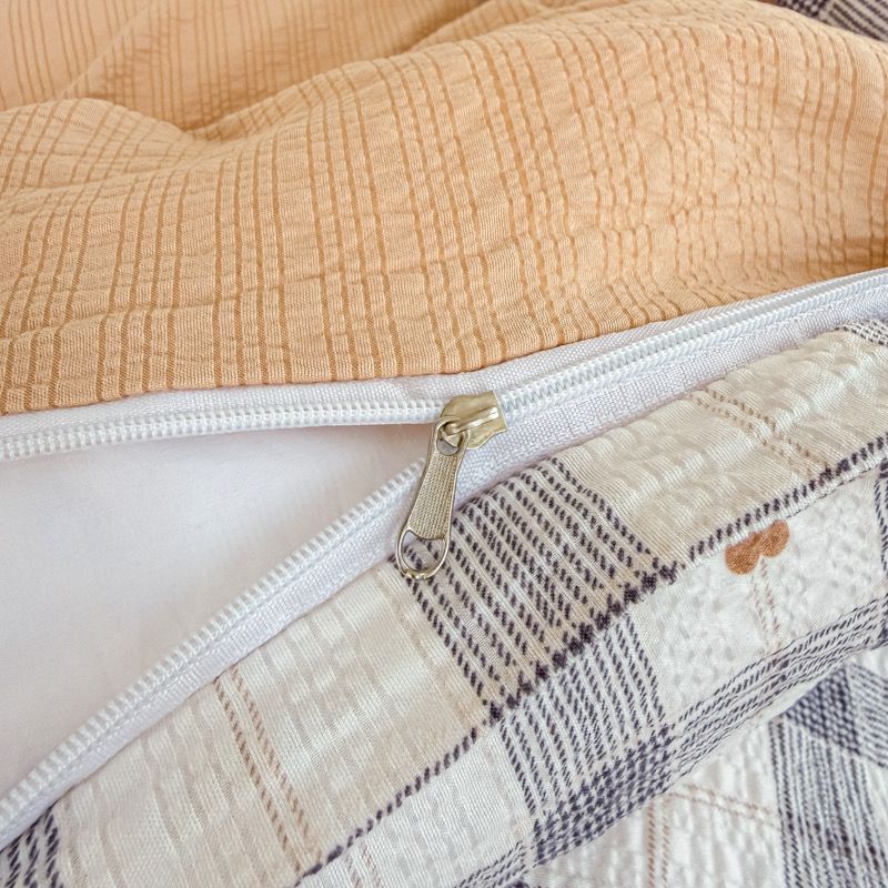 4Pcs PreCloud Linen | Set Đũi Xu Kem Style trẻ trung hiện đại | ID 4PCSPRECLOUD29
