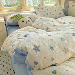 4Pcs PreCloud Linen | Set Đũi Xu Kem Style trẻ trung hiện đại | ID 4PCSPRECLOUD30