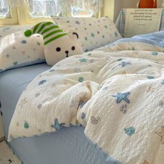 4Pcs PreCloud Linen | Set Đũi Xu Kem Style trẻ trung hiện đại | ID 4PCSPRECLOUD30