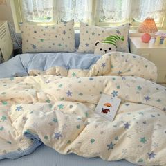4Pcs PreCloud Linen | Set Đũi Xu Kem Style trẻ trung hiện đại | ID 4PCSPRECLOUD30