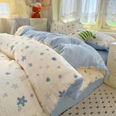 4Pcs PreCloud Linen | Set Đũi Xu Kem Style trẻ trung hiện đại | ID 4PCSPRECLOUD30