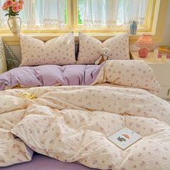 4Pcs PreCloud Linen | Set Đũi Xu Kem Style trẻ trung hiện đại | ID 4PCSPRECLOUD31