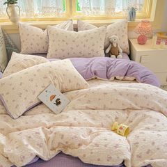 4Pcs PreCloud Linen | Set Đũi Xu Kem Style trẻ trung hiện đại | ID 4PCSPRECLOUD31