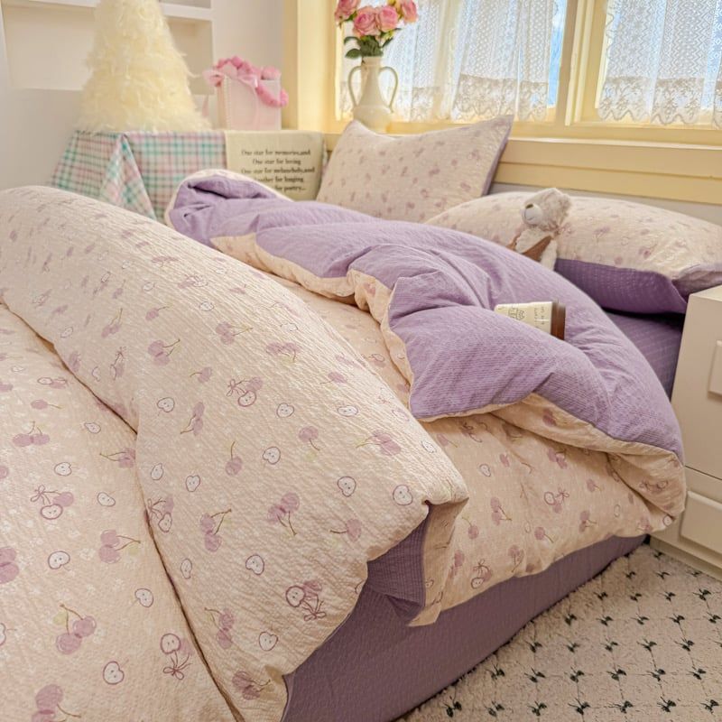 4Pcs PreCloud Linen | Set Đũi Xu Kem Style trẻ trung hiện đại | ID 4PCSPRECLOUD31