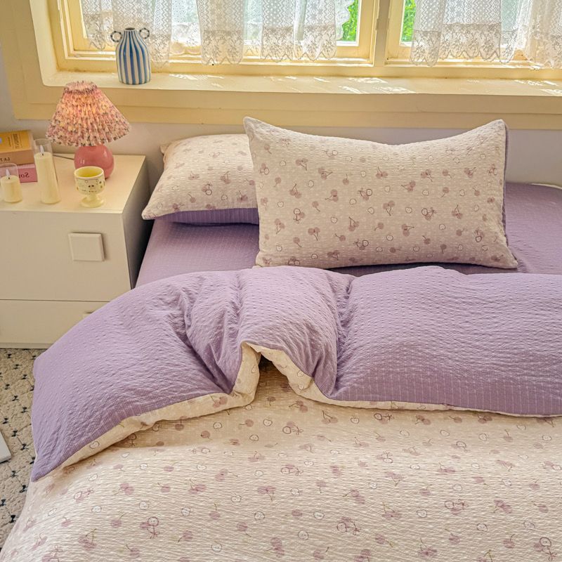 4Pcs PreCloud Linen | Set Đũi Xu Kem Style trẻ trung hiện đại | ID 4PCSPRECLOUD31