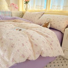 4Pcs PreCloud Linen | Set Đũi Xu Kem Style trẻ trung hiện đại | ID 4PCSPRECLOUD31