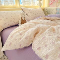 4Pcs PreCloud Linen | Set Đũi Xu Kem Style trẻ trung hiện đại | ID 4PCSPRECLOUD31