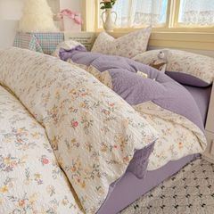 4Pcs PreCloud Linen | Set Đũi Xu Kem Style trẻ trung hiện đại | ID 4PCSPRECLOUD32