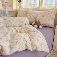 4Pcs PreCloud Linen | Set Đũi Xu Kem Style trẻ trung hiện đại | ID 4PCSPRECLOUD32